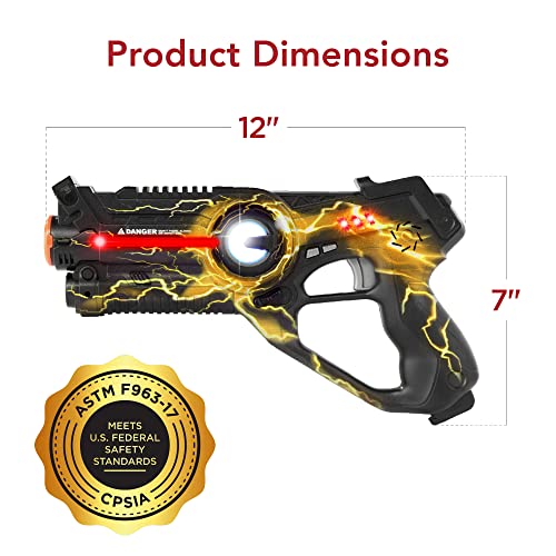Best Choice Products Kids Laser Tag Set w/ Multiplayer Mode, 4 Pack