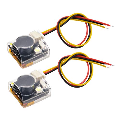 FPV Drone Finder Buzzer RC Signal Loss Tracker with 2 LED Lights for FPV Racing Drone and RC Plane(2PCS)