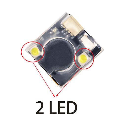FPV Drone Finder Buzzer RC Signal Loss Tracker with 2 LED Lights for FPV Racing Drone and RC Plane(2PCS)