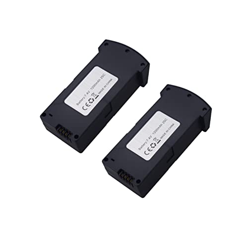 Fytoo Accessories 2PCS 7.4V 1200mah Lithium Battery for E520 E520S Folding Quadcopter Accessories Remote Control Drone Battery