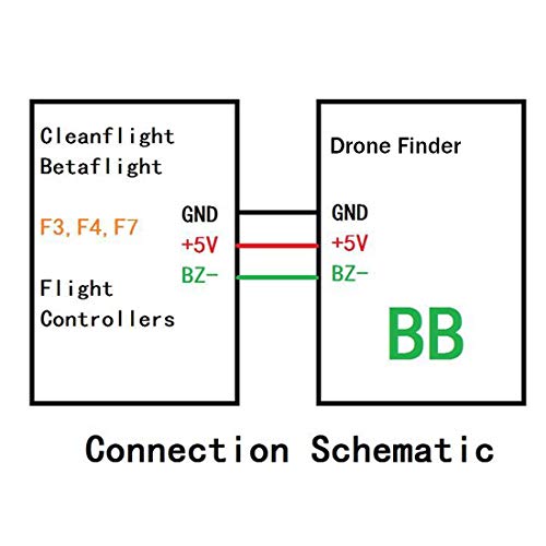 FPV Drone Finder Buzzer RC Signal Loss Tracker with 2 LED Lights for FPV Racing Drone and RC Plane(2PCS)