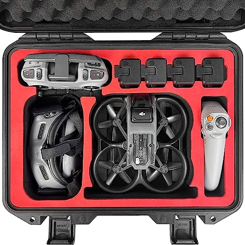 FPVtosky Hard Case for DJI Avata ( DJI Goggles 2 / Goggles V2) ,Waterproof Carrying Case for Avata pro Combo , DJI Avata Accessories Travel Case for DJI Motion Controller & FPV Remote Controller 2