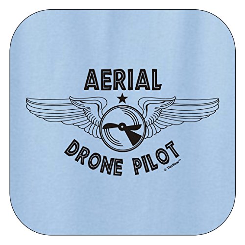 Quadcopter Accessories Aerial Drone Pilot Quadcopter Hoodie Sweatshirt 3XL LtBlu Light Blue