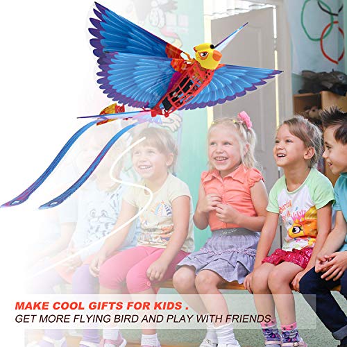 HANVON Go Go Bird Flying Toy,Mini RC Flying Bird Helicopters,Bionic Flying Bird,Mini Drone-Tech Toy,Remote Control Flying Toys,Easy Indoor Outdoor Small Flying Toys for Kids, Boys and Girls,Blue