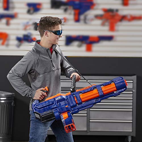 NERF Elite Titan CS-50 Toy Blaster -- Fully Motorized, 50-Dart Drum, 50 Official Elite Darts, Spinning Barrel -- for Kids, Teens, Adults