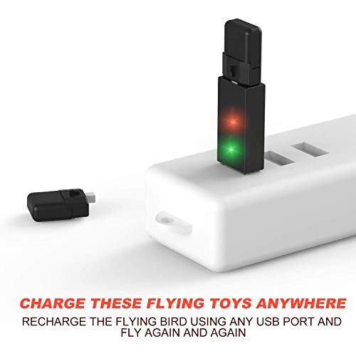 HANVON Go Go Bird Flying Toy,Mini RC Flying Bird Helicopters,Bionic Flying Bird,Mini Drone-Tech Toy,Remote Control Flying Toys,Easy Indoor Outdoor Small Flying Toys for Kids, Boys and Girls,Blue