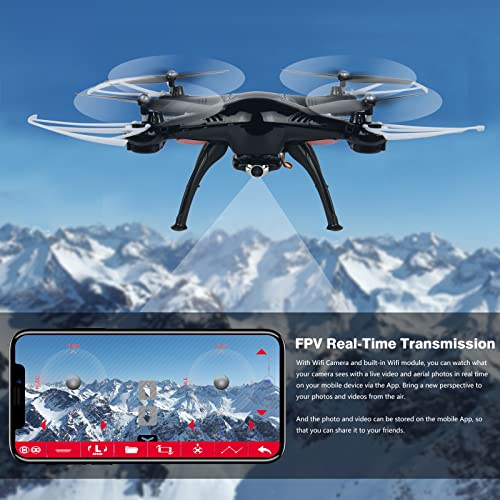 Cheerwing Syma X5SW-V3 WiFi FPV Drone 2.4Ghz Quadcopter RC Drone with Camera for Kids and Beginners