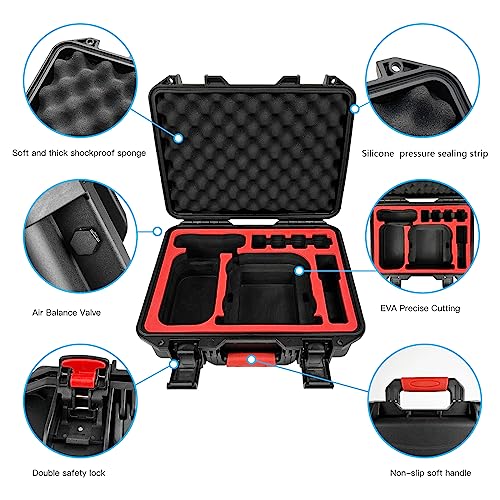 FPVtosky Hard Case for DJI Avata ( DJI Goggles 2 / Goggles V2) ,Waterproof Carrying Case for Avata pro Combo , DJI Avata Accessories Travel Case for DJI Motion Controller & FPV Remote Controller 2