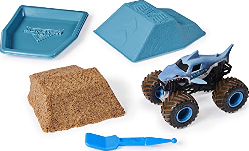 Monster Jam Megalodon Monster Dirt Starter Set, Featuring 8 Ounces of Monster Dirt & Monster Truck