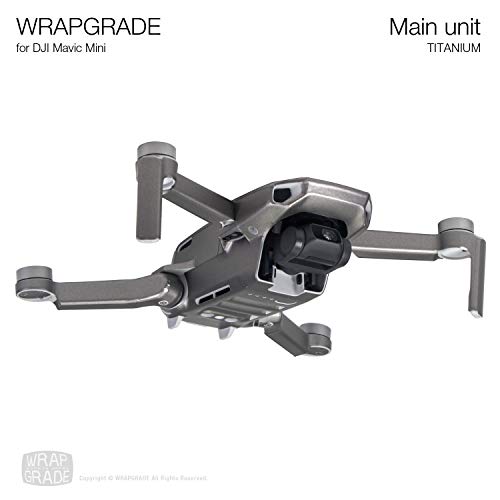 Wrapgrade Skin Compatible with DJI Mavic Mini (Titanium)