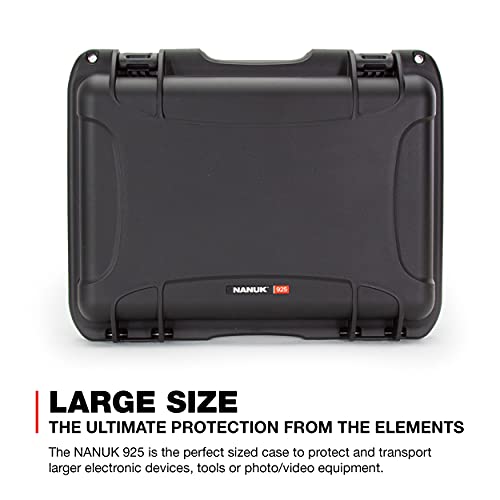 Nanuk 925-1001 Waterproof Hard Case with Foam Insert - Black