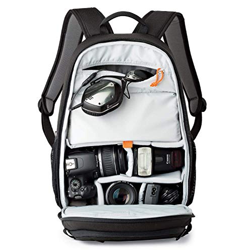 LowePro Tahoe BP 150. Lightweight Compact Camera Backpack for Cameras and DJI Spark Drone (Black).