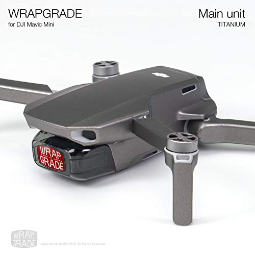 Wrapgrade Skin Compatible with DJI Mavic Mini (Titanium)