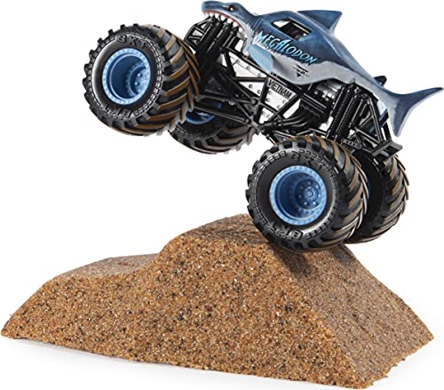 Monster Jam Megalodon Monster Dirt Starter Set, Featuring 8 Ounces of Monster Dirt & Monster Truck