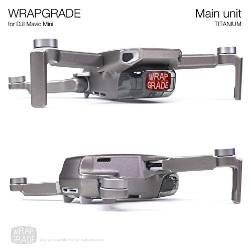 Wrapgrade Skin Compatible with DJI Mavic Mini (Titanium)