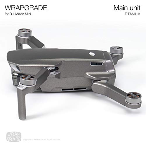 Wrapgrade Skin Compatible with DJI Mavic Mini (Titanium)