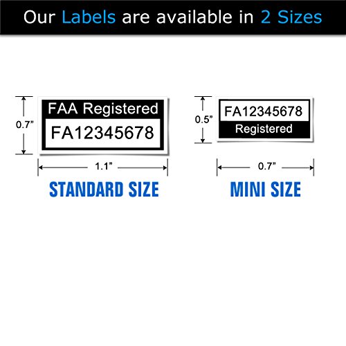 Mavic Air - FAA Drone Identification Bundle - Labels (3 Sets of 3) + FAA UAS Registration ID Card for Hobbyist Pilots + Lanyard and ID Card Holder
