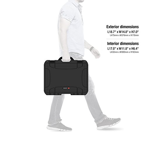 Nanuk 925-1001 Waterproof Hard Case with Foam Insert - Black