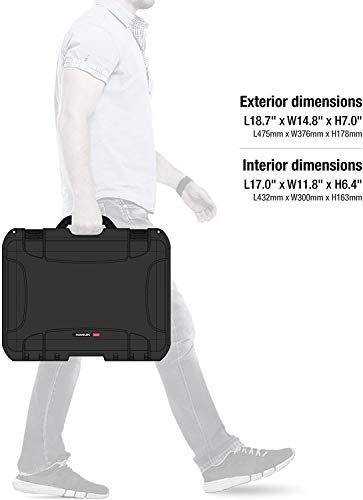 Nanuk 925-1001 Waterproof Hard Case with Foam Insert - Black