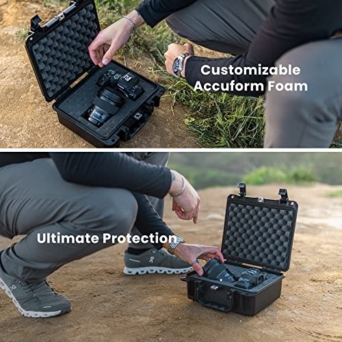 Seahorse 300 Protective Case with Foam, Neon Orange, Small