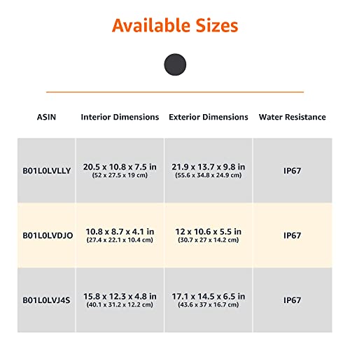 AmazonBasics Large Hard Rolling Camera Case - 22 x 14 x 9 Inches, Black