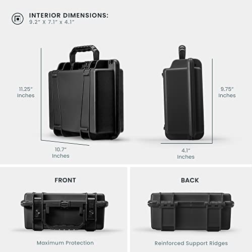 Seahorse 300 Protective Case with Foam, Neon Orange, Small