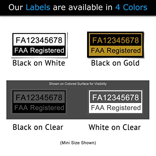 Yuneec Mantis Q - FAA Drone Labels (3 Sets of 3) + FAA UAS Registration ID Card for Hobbyist Pilots + Lanyard and ID Card Holder
