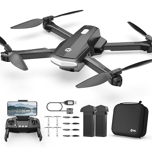 Holy Stone Drone for Kids Adults with 1080P HD Adjustable Camera, Fold-able RC Quadcopter for Beginners with 30 Mins Flight, Gravity Sensor, Voice Control, Trajectory Flight, Storage Case, HS260