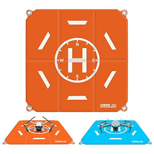 STARTRC Drone Landing Pad Pro, Universal Waterproof Portable Fast-Foldable Helipad for DJI Air 2S/Mavic Mini 2/Mini 3 Pro/Mavic 3/Mavic 2/Holy Stone/DJI FPV Drone/DJI Avata/RC Quadcopters (20-inch)