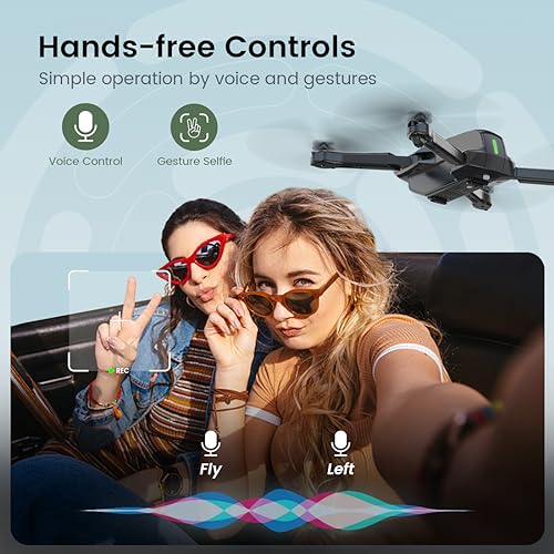 Holy Stone Drone for Kids Adults with 1080P HD Adjustable Camera, Fold-able RC Quadcopter for Beginners with 30 Mins Flight, Gravity Sensor, Voice Control, Trajectory Flight, Storage Case, HS260