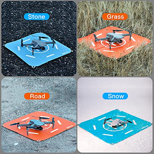 STARTRC Drone Landing Pad Pro, Universal Waterproof Portable Fast-Foldable Helipad for DJI Air 2S/Mavic Mini 2/Mini 3 Pro/Mavic 3/Mavic 2/Holy Stone/DJI FPV Drone/DJI Avata/RC Quadcopters (20-inch)