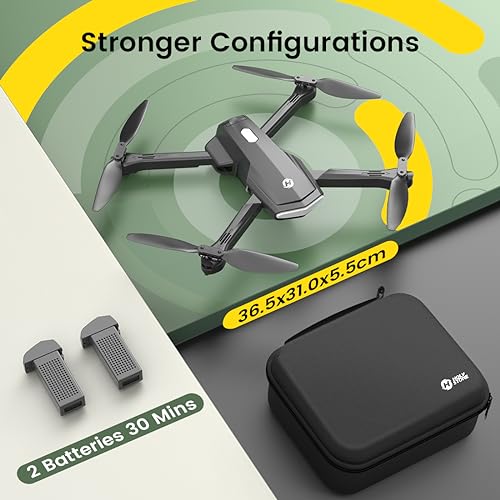 Holy Stone Drone for Kids Adults with 1080P HD Adjustable Camera, Fold-able RC Quadcopter for Beginners with 30 Mins Flight, Gravity Sensor, Voice Control, Trajectory Flight, Storage Case, HS260