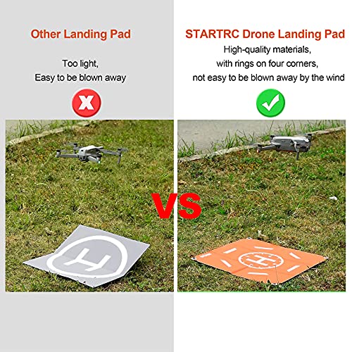 STARTRC Drone Landing Pad Pro, Universal Waterproof Portable Fast-Foldable Helipad for DJI Air 2S/Mavic Mini 2/Mini 3 Pro/Mavic 3/Mavic 2/Holy Stone/DJI FPV Drone/DJI Avata/RC Quadcopters (20-inch)