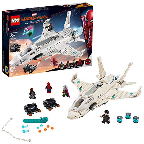 LEGO Marvel Spider Man Far From Home: Stark Jet and the Drone Attack 76130 Building Kit (504 Pieces)