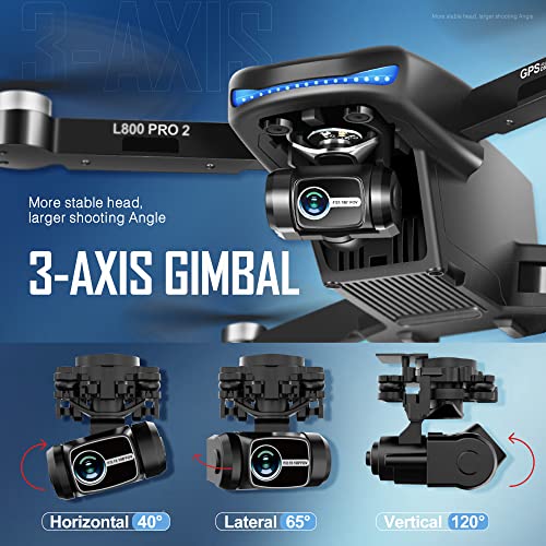 High-Performance Drone: 4K Camera, GPS Navigation, Dual Battery