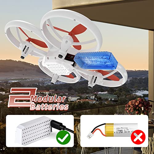 X2 Drones for Kids big size Drone for Beginners with Light RC Drones with Altitude Hold,Quadcopter with 1-key Land, 3 Speed Modes, 360Â° Flip, 2 Batteries,Gifts Toys for Boys and Girls,X-IMVNLEI