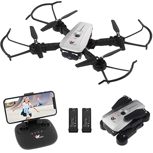 Drones with Camera for Adults/Kids/Beginners - Christmas Gifts,1080P FPV Photo/Live Video, Foldable Drones for Kids with 1 Key Fly/Land/Return, Drones for Adults with 360 Flip/Custom Path/164fts Range, RC Drone with APP/Voice/Gesture/Gravity Control
