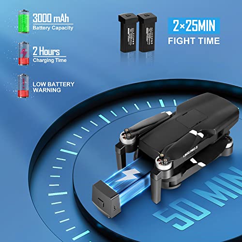 High-Performance Drone: 4K Camera, GPS Navigation, Dual Battery