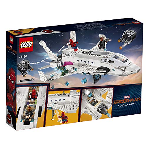 LEGO Marvel Spider Man Far From Home: Stark Jet and the Drone Attack 76130 Building Kit (504 Pieces)