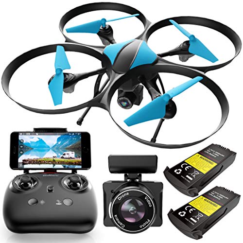 Force1 Drones with Camera for Adults - U49WF - FPV Drone 720P HD Live Video RC Drone, 360 Flips and Easy to Fly Quadcopter, Compatible with VR Headset