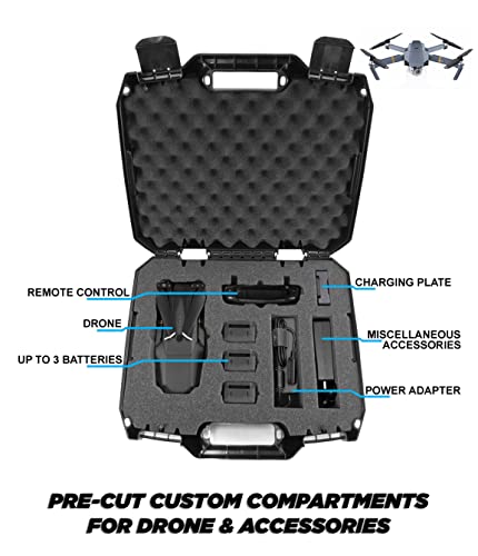 Casematix Travel Case Compatible with DJI Mavic 2 Pro Drone Quadcopter and Accessories
