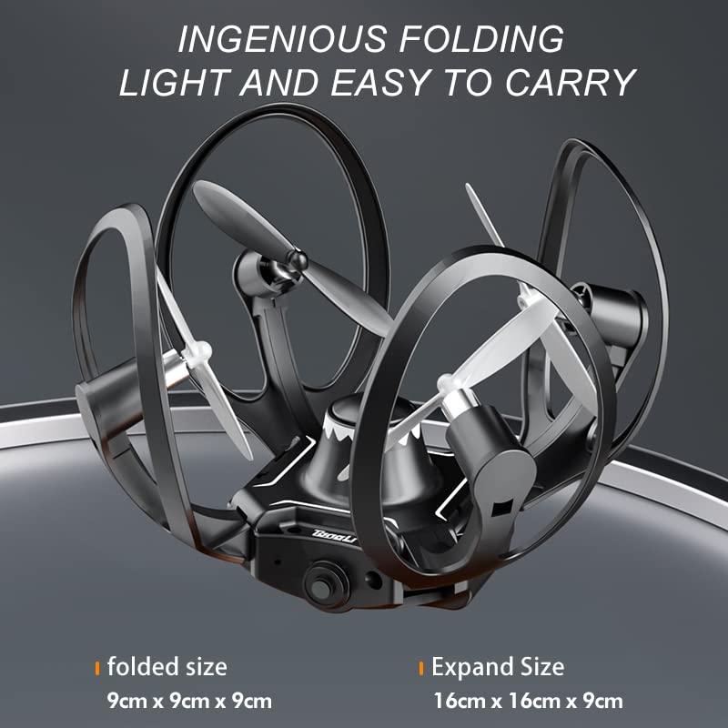 Drones for Kids,Foldable RC Small Helicopter Quadcopter for Kids - Easy-to-Fly Indoor Flying Toy with Headless Mode, Auto Hovering, and 3D Flips,Indoor Flying Toys/Gift for Boys Girls (Classic)