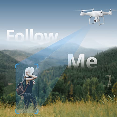 Potensic T25 GPS Drone, FPV RC Drone with Camera 1080P HD WiFi Live Video, Auto Return Home, Altitude Hold, Follow Me, 2 Batteries and Carrying Case