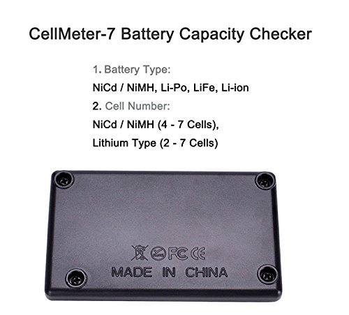 FPVKing RC CellMeter-7 Digital Battery Capacity Checker Controller Tester for LiPo LiFe Li-ion NiMH Nicd