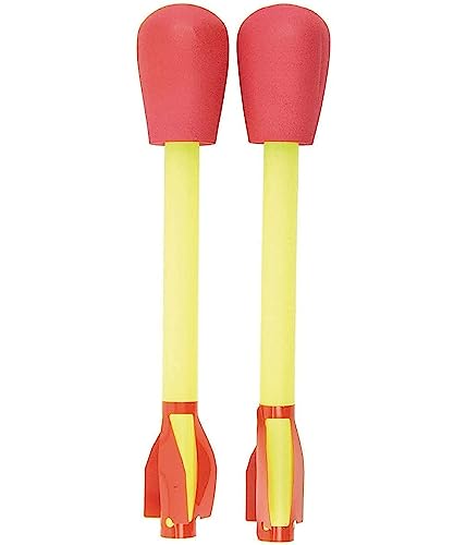 Stomp Rocket Ultra Rocket Refill Pack, 2 Rockets - Outdoor Rocket Toy Gift for Boys and Girls- Ages 5 Years Up