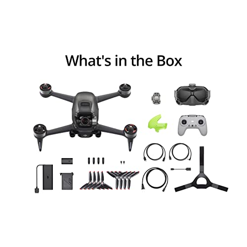 DJI FPV Combo - First-Person View Drone UAV Quadcopter with 4K Camera, S Flight Mode, Super-Wide 150Â° FOV, HD Low-Latency Transmission, Emergency Brake and Hover, Gray