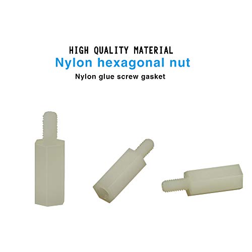 SZHKM 200pcs M3 Standoff Kit Rasberry Pi Standoffs Male Female Circuit Board Standoffs Hex PCB Standoffs Nylon Motherboard Standoffs Assortment for Drone Quadcopter Building