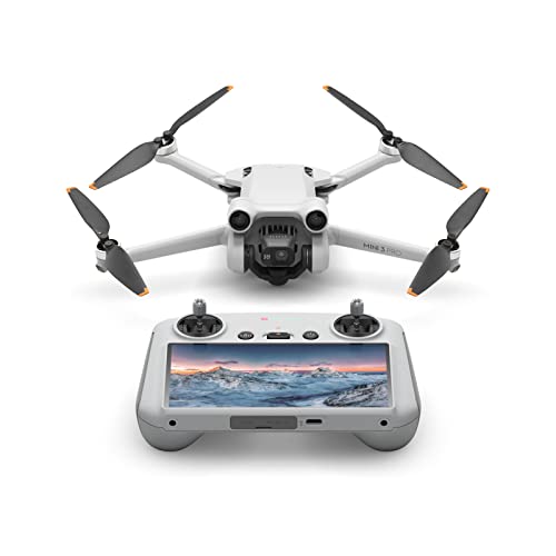 DJI Mini 3 Pro (DJI RC) â Lightweight and Foldable Camera Drone with 4K/60fps Video, 48MP Photo, 34-min Flight Time, Tri-Directional Obstacle Sensing, Ideal for Aerial Photography and Social Media