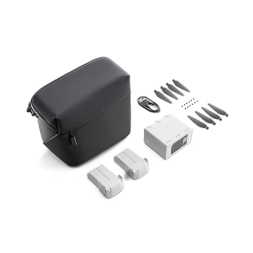 DJI Mini 3 Pro Fly More Kit Plus, Includes Two Intelligent Flight Batteries Plus, a Two-Way Charging Hub, Data Cable, Shoulder Bag, Spare propellers, and Screws