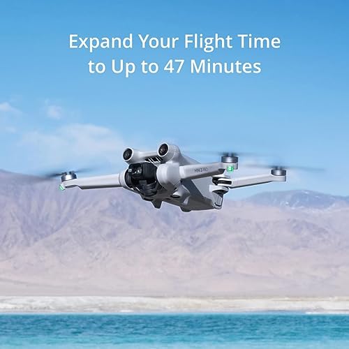 DJI Mini 3 Pro Fly More Kit Plus, Includes Two Intelligent Flight Batteries Plus, a Two-Way Charging Hub, Data Cable, Shoulder Bag, Spare propellers, and Screws